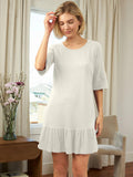 Pointelle Ruffle Nighty