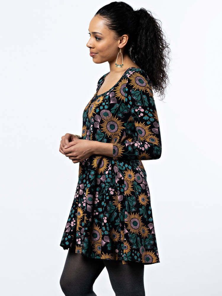 Mata Flounce Dress
