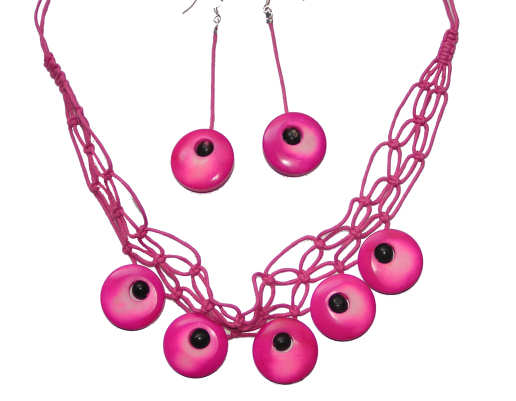 Macramé Necklace & Earrings Set