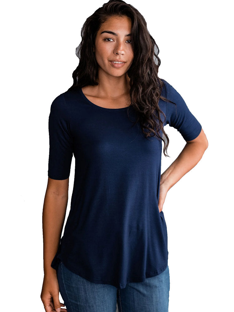 Sandy Bamboo Scoop Neck