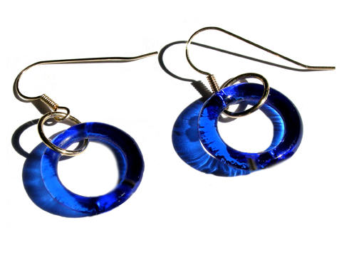 Recycled Bottle Hoop Earrings