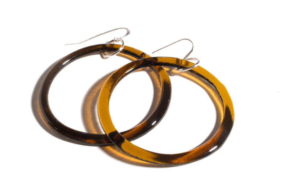 Recycled Bottle Large Hoops
