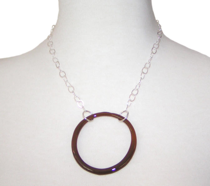 Recycled Bottle Circle Necklace