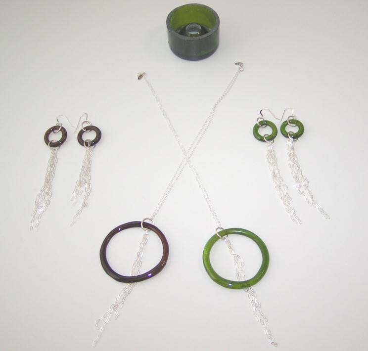 Recycled Bottle Cascade Necklace