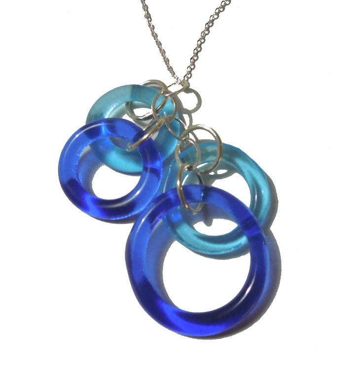 Recycled Bottle Chandelier Necklace