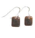 Recycled Bottle Piece Earrings