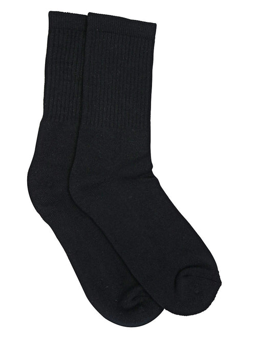 Bamboo Black Crew Socks