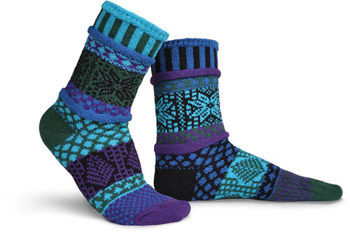 Mismatched Socks - Blue Spruce - Size S