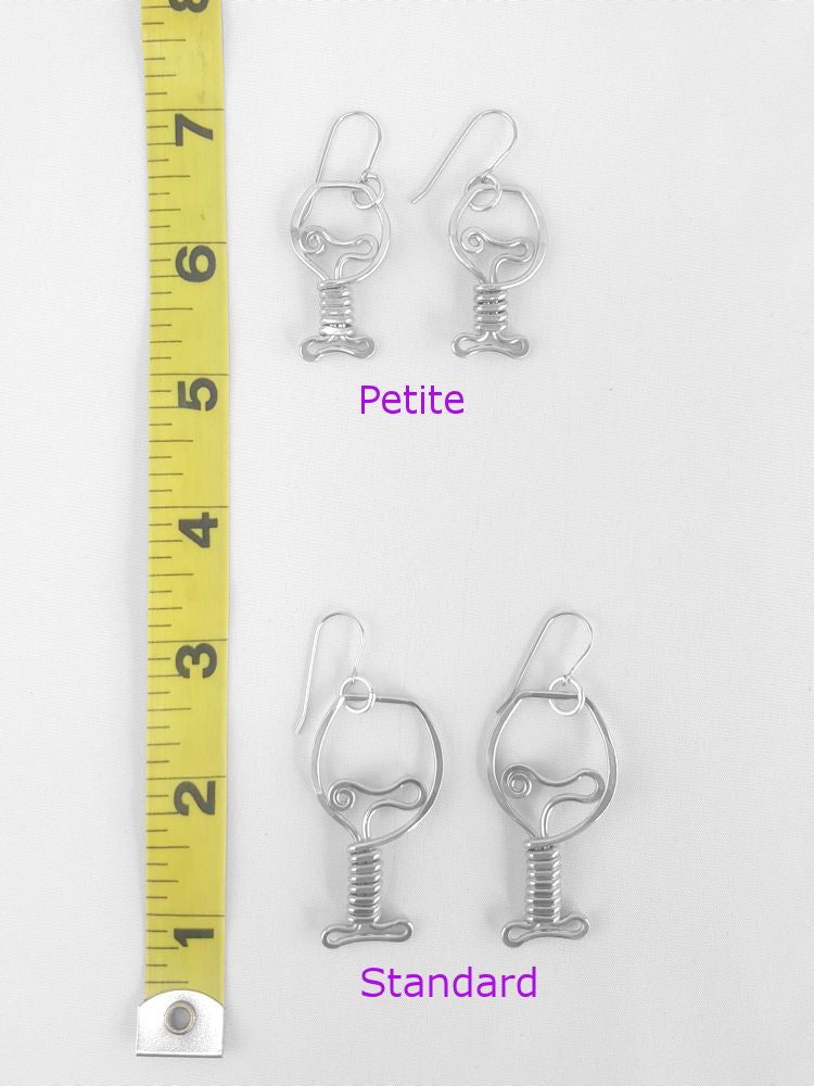 Wine Glass Earrings