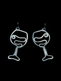 Wine Glass Earrings