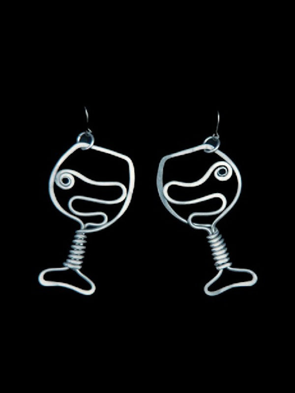 Wine Glass Earrings