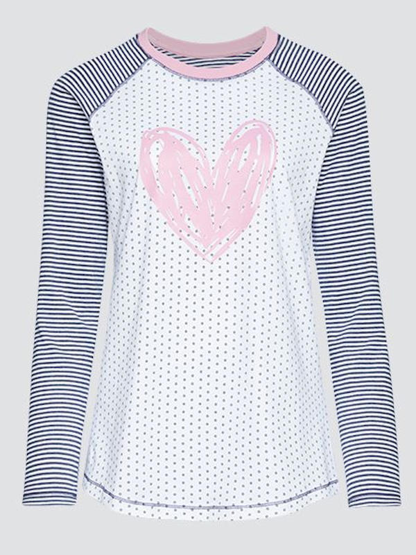 All My Heart Long Sleeve PJ Top
