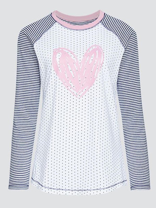 All My Heart Long Sleeve PJ Top