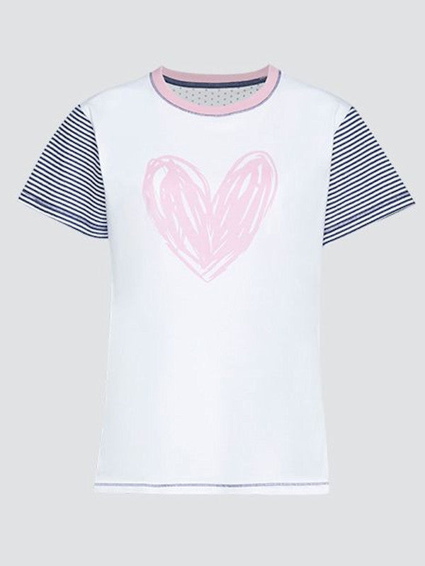 All My Heart Short Sleeve PJ Top