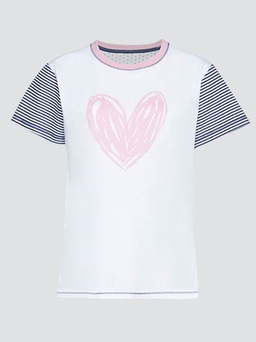 All My Heart Short Sleeve PJ Top